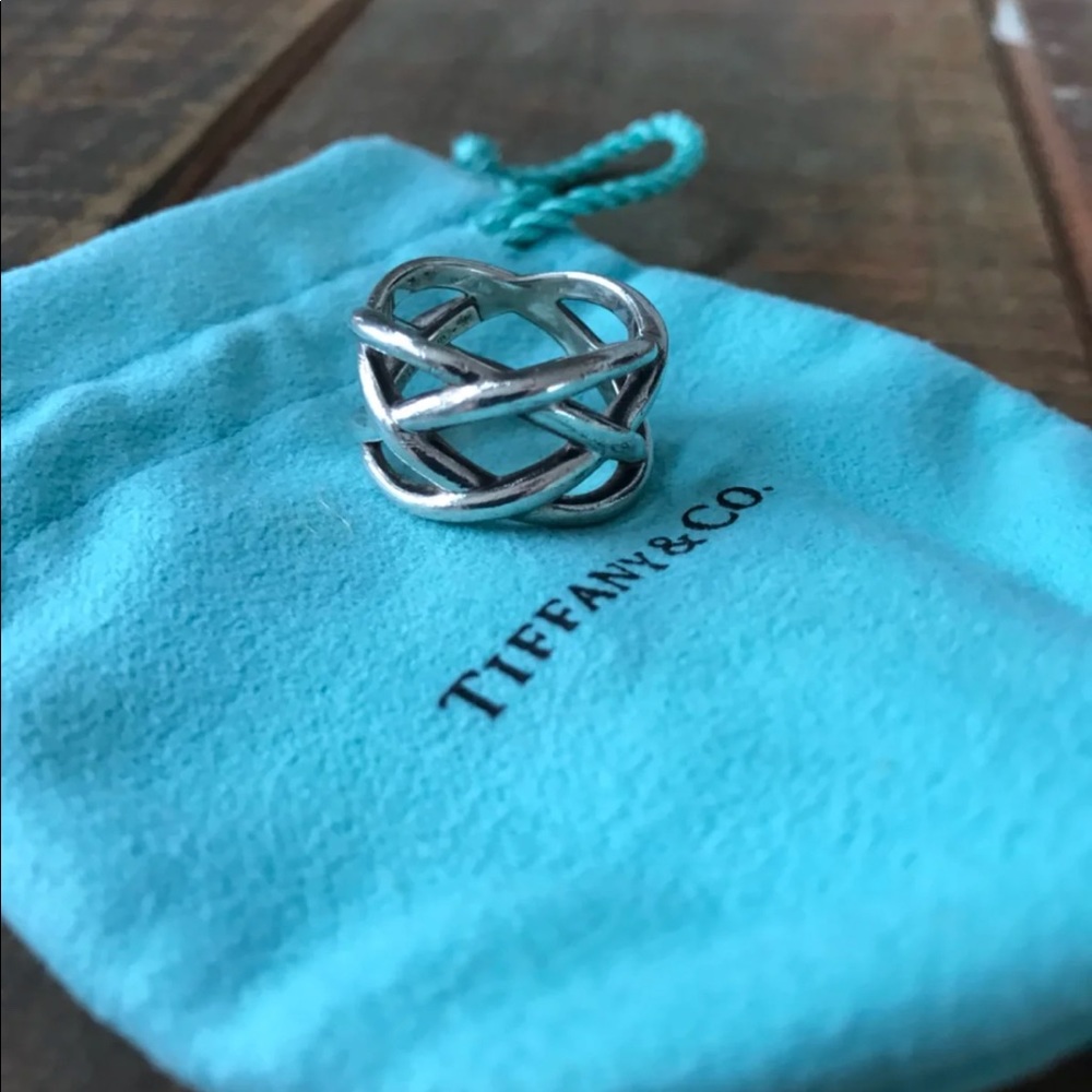 Authentic Tiffany Celtic knot ring